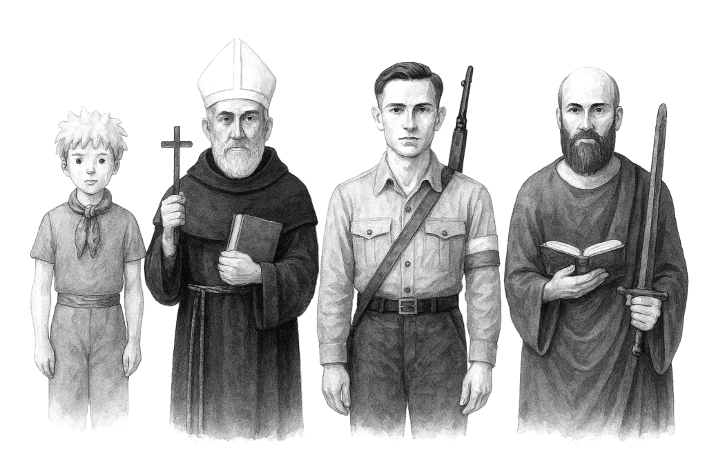 Mały Książę - Święty Augustyn - Powstaniec Warszawski - Święty Paweł