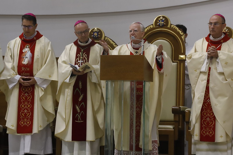 Msza św. w ramach spotkania Papieskiej Komisji ds. Ochrony Małoletnich w Sanktuarium Bożego Miłosierdzia w Krakowie (fot. Biuro Prasowe Archidiecezji Krakowskiej)